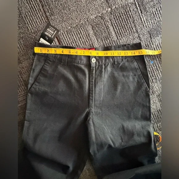 RIO-GRAND, Men’s Black Casual Pants Size 32 Straight Leg Back Flap Pockets NWT. - Picture 8 of 12